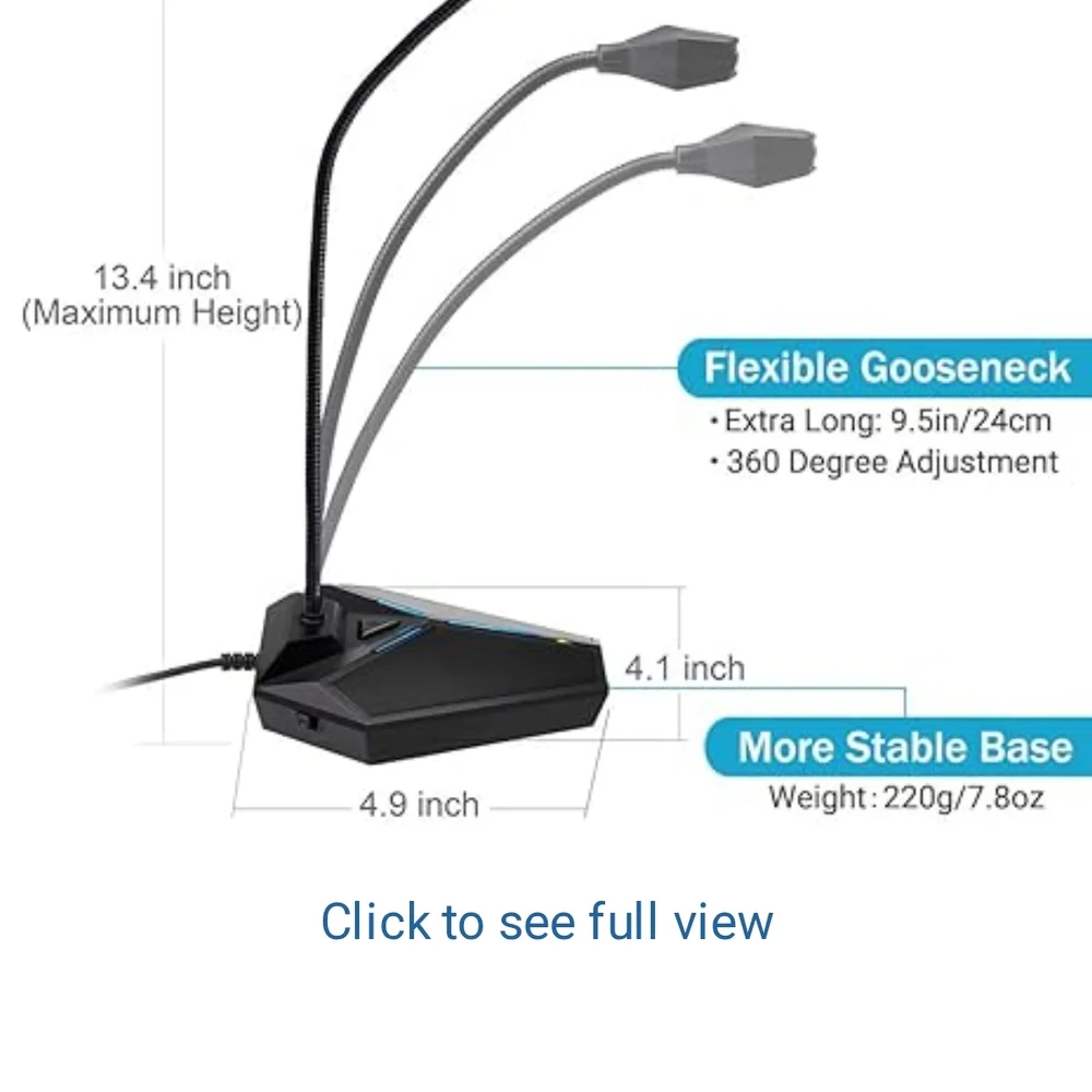 Plug And Play Desktop Omnidirectional Condencer PC laptop Microphone (14)
